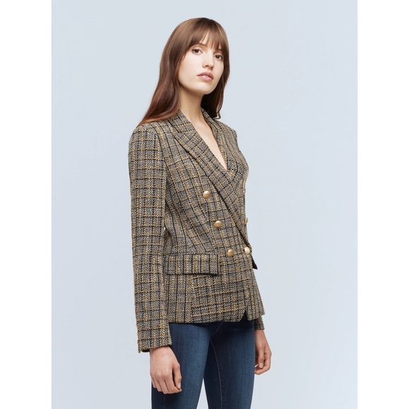 NWT L’AGENCE Kenzie Tweed Blazer - Picture 2 of 6